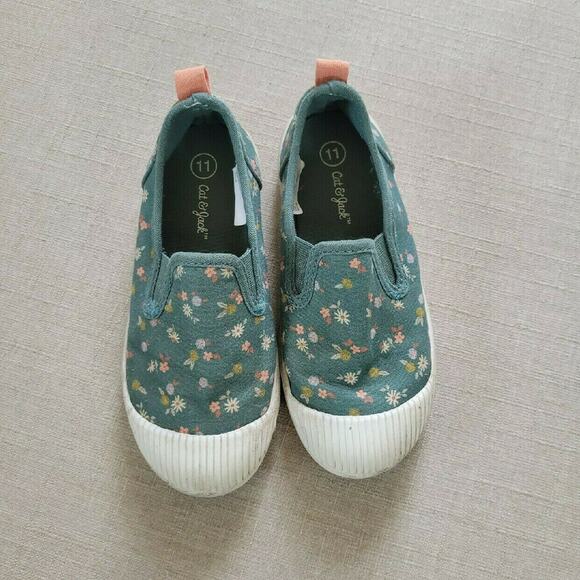 Cat & Jack Floral Slip-on Sneakers - Picture 2 of 9